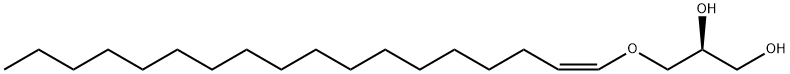 1,2-Propanediol, 3-[(1Z)-1-octadecen-1-yloxy]-, (2S)- Structure