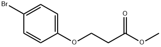 Propanoic acid, 3-(4-bromophenoxy)-, methyl ester Struktur