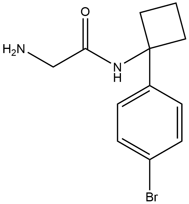 2-Amino-N-1-(4-bromophenyl)cyclobutylacetamide Structure