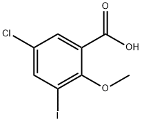 5-Chloro-3-iodo-2-methoxy-benzoic acid,183371-94-0,结构式