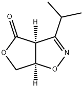Furo[3,4-d]isoxazol-4(3aH)-one, 6,6a-dihydro-3-(1-methylethyl)-, cis- (9CI) 化学構造式