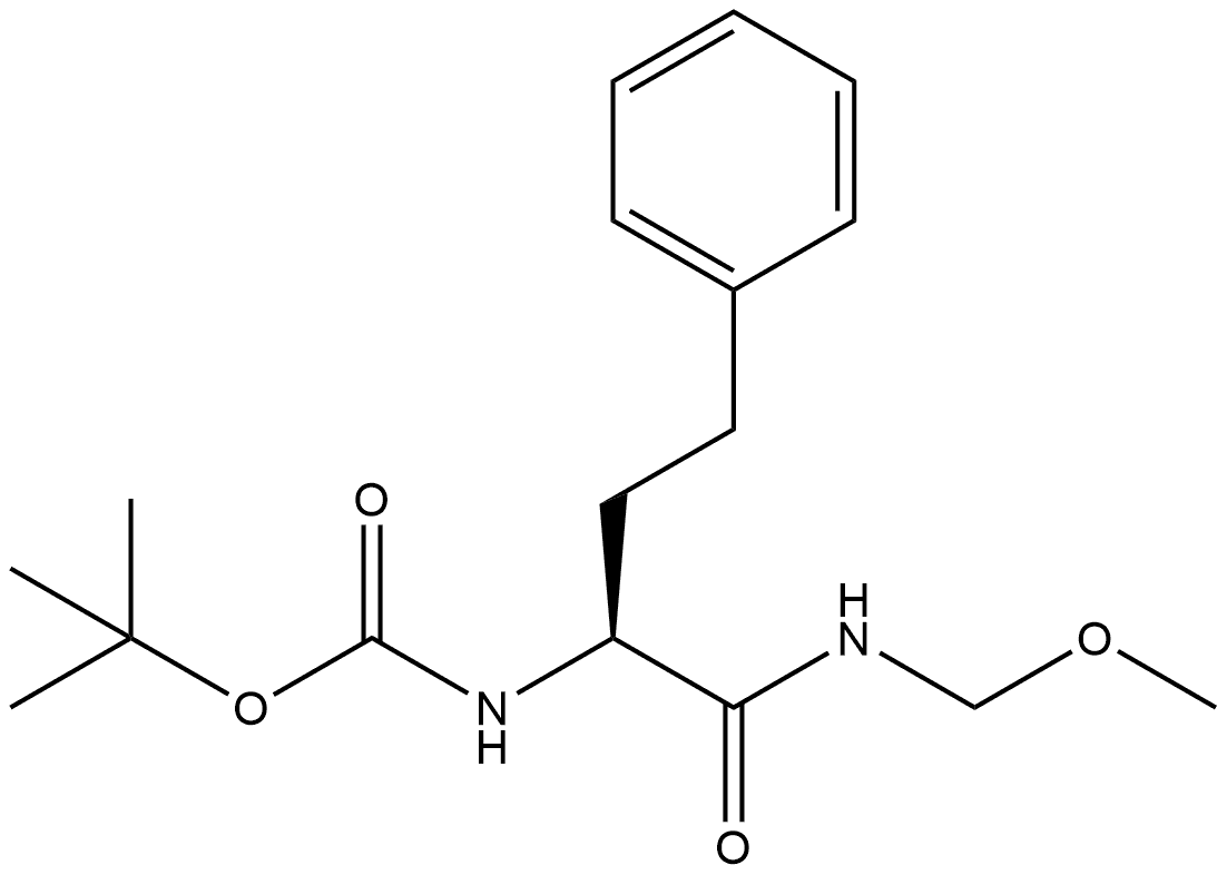 Carbamic acid, N-[(1S)-1-[(methoxymethylamino)carbonyl]-3-phenylpropyl]-, 1,1-dimethylethyl ester