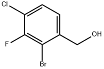 Benzenemethanol, 2-bromo-4-chloro-3-fluoro- Structure