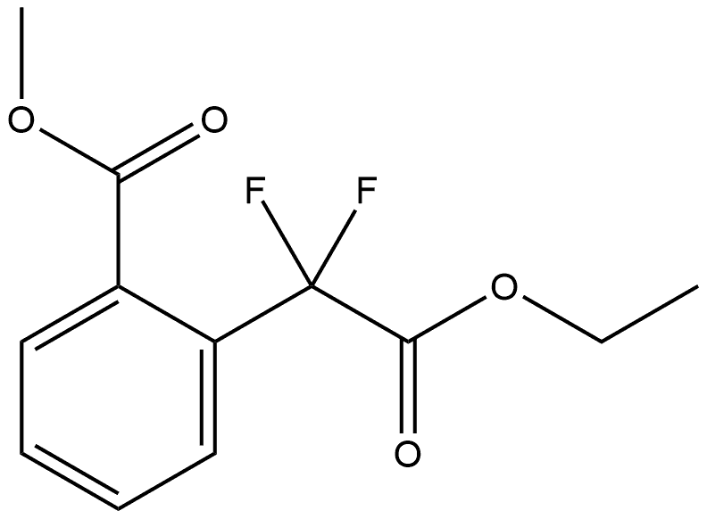 2-(2-乙氧基-1,1-二氟-2-氧乙基)苯甲酸甲酯, 1835726-67-4, 结构式