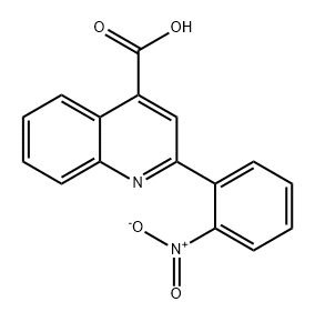 4-Quinolinecarboxylic acid, 2-(2-nitrophenyl)- Structure