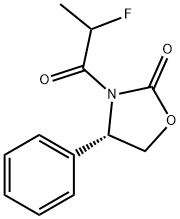 2-Oxazolidinone, 3-(2-fluoro-1-oxopropyl)-4-phenyl-, (4S)- 化学構造式