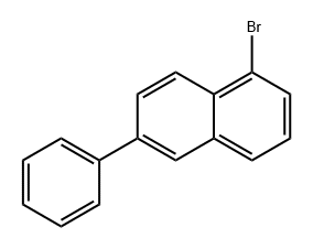 Naphthalene, 1-bromo-6-phenyl- Structure
