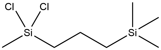 3-(二氯甲基硅基)三甲基硅烷 结构式