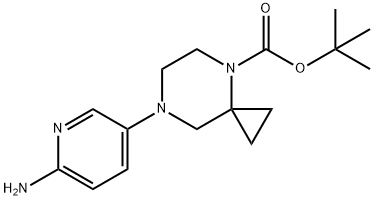 4,7-Diazaspiro[2.5]octane-4-carboxylic acid, 7-(6-amino-3-pyridinyl)-, 1,1-dimethylethyl ester|7-(6-氨基吡啶-3-基)-4,7-二氮杂螺[2.5]辛烷-4-羧酸叔丁酯