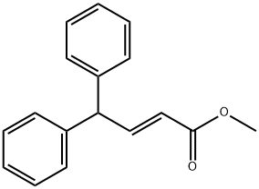 2-Butenoic acid, 4,4-diphenyl-, methyl ester, (E)- (9CI) Struktur