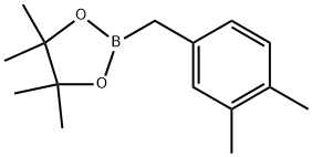 1,3,2-Dioxaborolane, 2-[(3,4-dimethylphenyl)methyl]-4,4,5,5-tetramethyl- 化学構造式