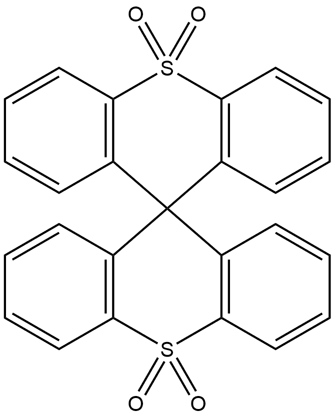 9,9'-SPIROBI[THIOXANTHENE]-10,10,10',10'-TETRAOXIDE 结构式