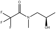 2,2,2-Trifluoro-N-[(2R)-2-hydroxypropyl]-N-methylacetamide 化学構造式