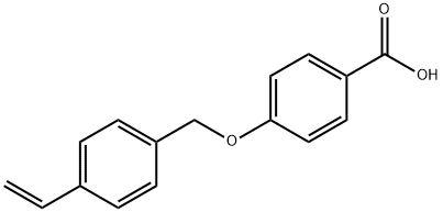 4-[(4-乙烯基苯基)甲氧基]苯甲酸 结构式