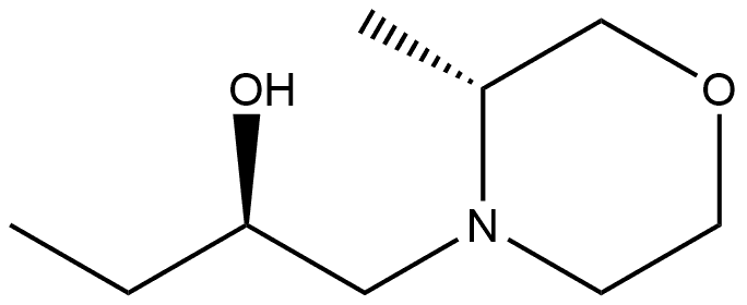 4-Morpholineethanol,α-ethyl-3-methyl-,(αR,3R)- Structure