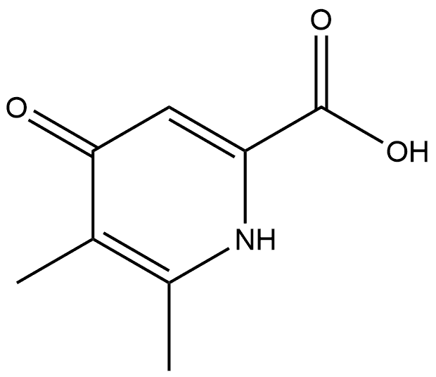 1,4-二氢-5,6-二甲基-4-氧代-2-吡啶羧酸,1842396-43-3,结构式