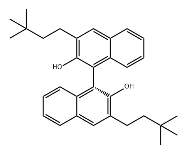 [1,1'-Binaphthalene]-2,2'-diol, 3,3'-bis(3,3-dimethylbutyl)-, (1R)- 结构式