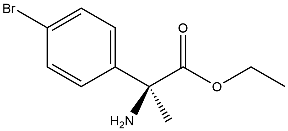 (S)-2-amino-2-(4-bromophenyl)-propionic acid ethyl ester Structure