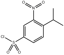 4-(1-Methylethyl)-3-nitro-benzenesulfonyl chloride,1845691-20-4,结构式