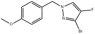 1H-Pyrazole, 3-bromo-4-fluoro-1-[(4-methoxyphenyl)methyl]- Structure