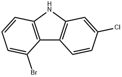 9H-Carbazole, 5-bromo-2-chloro- Struktur