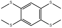 Benzene, 1,2,4,5-tetrakis(methylthio)- 化学構造式