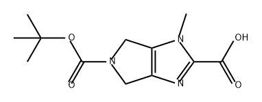 Pyrrolo[3,4-d]imidazole-2,5(1H)-dicarboxylic acid, 4,6-dihydro-1-methyl-, 5-(1,1-dimethylethyl) ester Struktur
