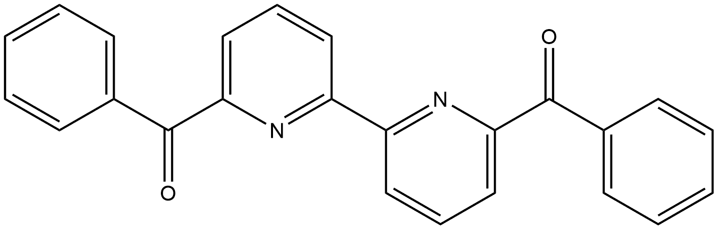 Methanone, 1,1′-[[2,2′-bipyridine]-6,6′-diyl]bis[1-phenyl- 化学構造式