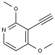 Pyridine, 3-ethynyl-2,4-dimethoxy- Struktur