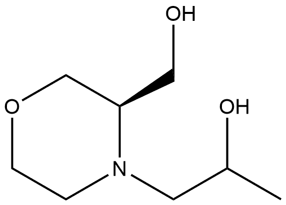 4-Morpholineethanol,3-(hydroxymethyl)-α-methyl-,(3R)-|