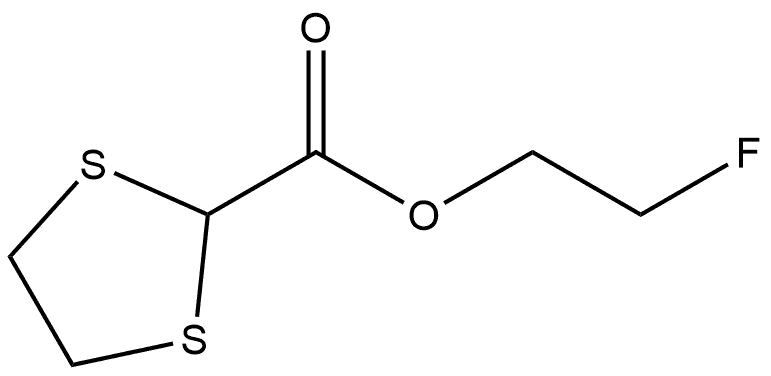 2-Fluoro-ethyl 1,3-dithiolane-2-carboxylate Structure