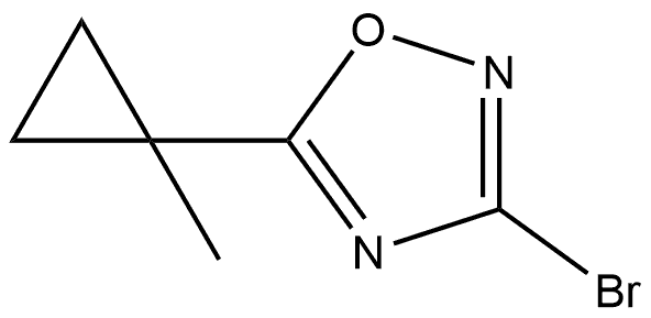 3-Bromo-5-(1-methylcyclopropyl)-1,2,4-oxadiazole Struktur