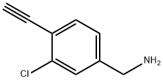 3-Chloro-4-ethynylbenzenemethanamine Struktur