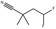 Butanenitrile, 4,4-difluoro-2,2-dimethyl- Struktur