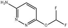 3-Pyridazinamine, 6-(difluoromethoxy)- Struktur