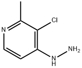 Pyridine, 3-chloro-4-hydrazinyl-2-methyl- 化学構造式