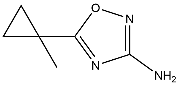 5-(1-Methylcyclopropyl)-1,2,4-oxadiazol-3-amine Struktur
