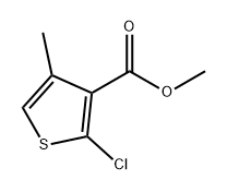 2-氯-4-甲基噻吩-3-羧酸甲酯 结构式