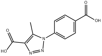 1-(4-carboxyphenyl)-5-methyl-1H-1,2,3-triazole-4-carboxylic acid Structure