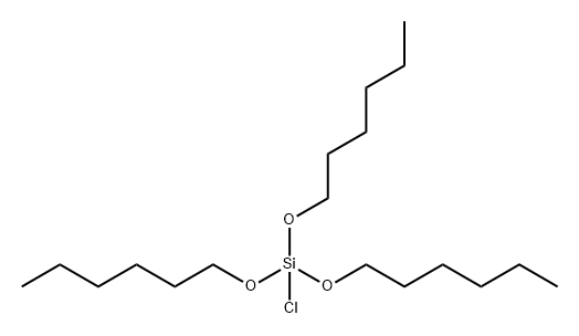 Silane, chlorotris(hexyloxy)- 化学構造式