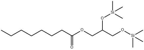 Monocaprylin, bis(trimethylsilyl)- deriv. 结构式