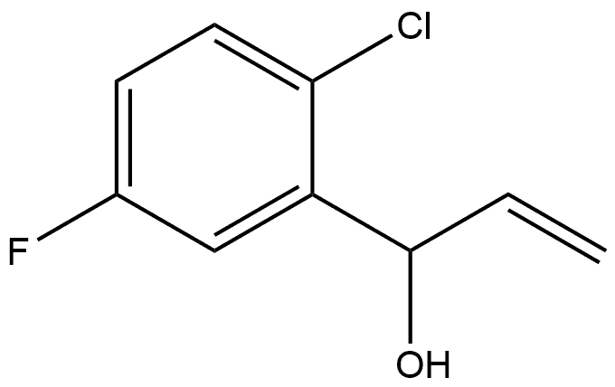 2-Chloro-α-ethenyl-5-fluorobenzenemethanol Structure