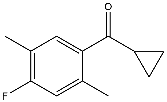 Cyclopropyl(4-fluoro-2,5-dimethylphenyl)methanone Structure