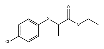 Propanoic acid, 2-[(4-chlorophenyl)thio]-, ethyl ester,18518-85-9,结构式