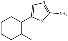 2-Thiazolamine, 5-(2-methylcyclohexyl)- Structure