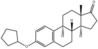 Estra-1,3,5(10)-trien-17-one, 3-(cyclopentyloxy)- Struktur