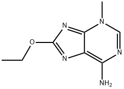 3-メチル-8-エトキシ-3H-プリン-6-アミン 化学構造式