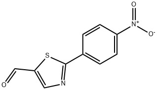 5-Thiazolecarboxaldehyde, 2-(4-nitrophenyl)- Struktur