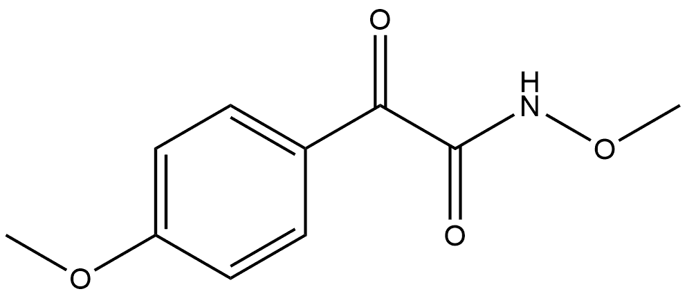 N,4-Dimethoxy-α-oxobenzeneacetamide Structure