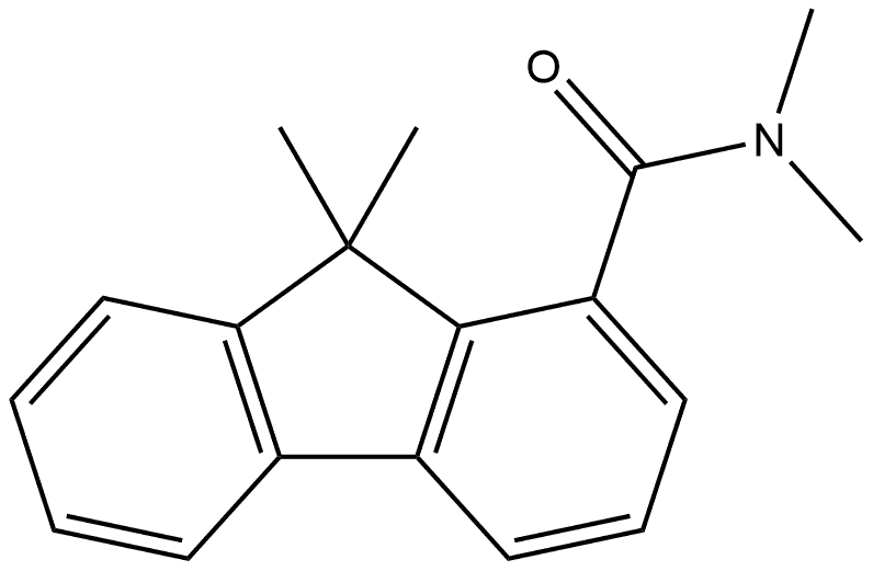 N,N,9,9-Tetramethyl-9H-fluorene-1-carboxamide,1852466-51-3,结构式